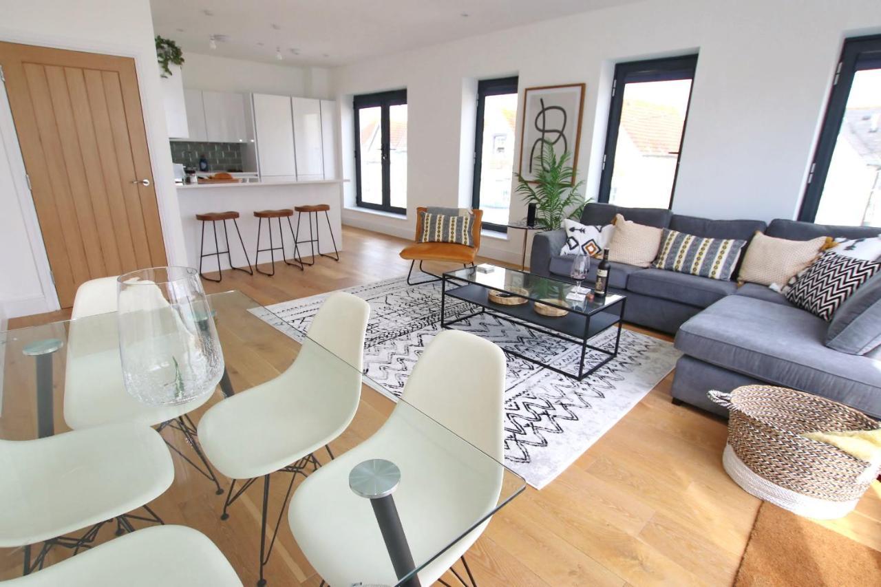 Modern Home For Small Groups By Stones Throw Apartments - Free Parking - Sea View Worthing Exterior foto